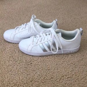 White and Silver Adidas